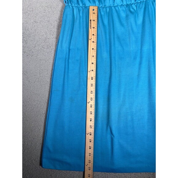 Vintage Timely Trends Dress Basic Short Sleeve Blue Mod/GoGo XS To S 60s Style - Picture 8 of 12
